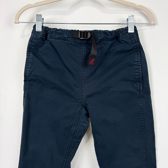 Gramicci Youth Boys Size 8 Navy Belted Twill Straight Leg Pants Adjustable Waist - Picture 2 of 13